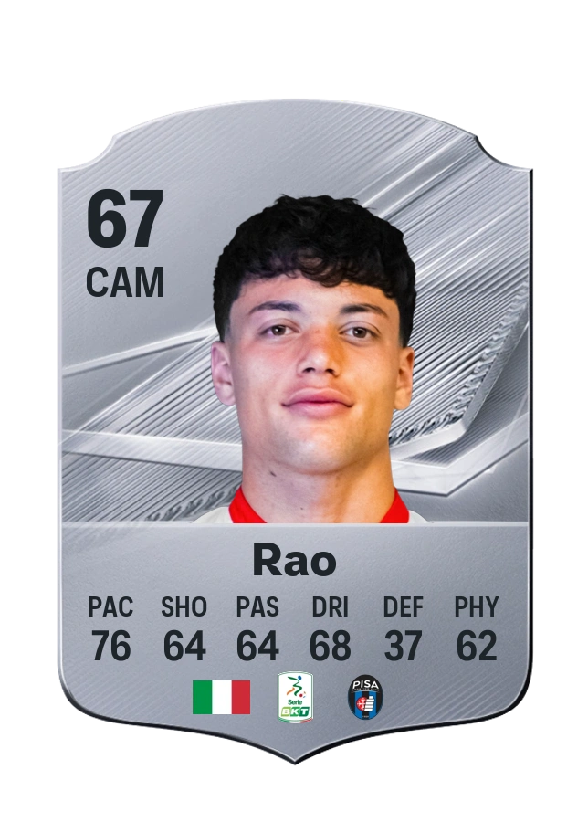 Emanuele Rao, Common card, rated 67