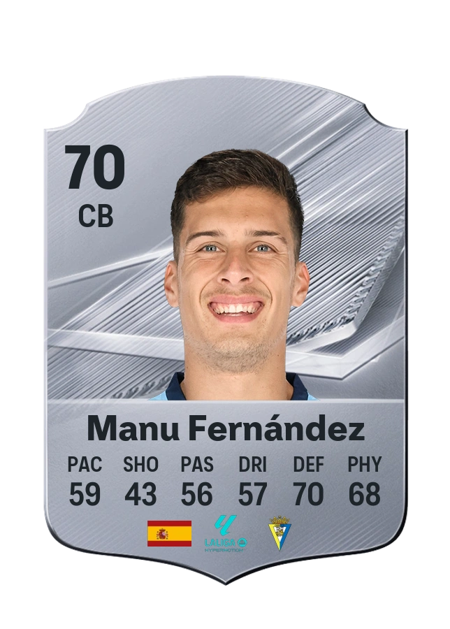 Manu Fernández, Common card, rated 70