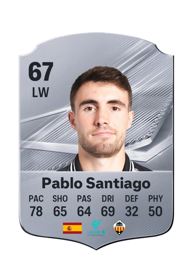 Pablo Santiago, Common card, rated 67