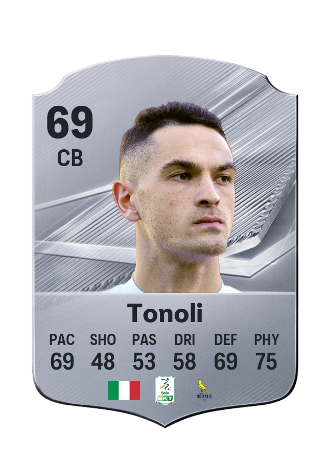 Daniel Tonoli, Common card, rated 69