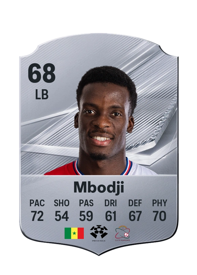 Carta Common de Youssoupha Mbodji, overall 68