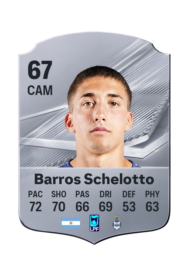 Carta Common de Nicolás Barros Schelotto, overall 67