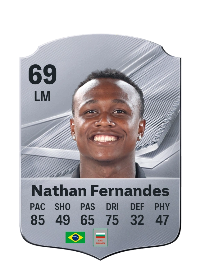 Nathan Fernandes, Common card, rated 69