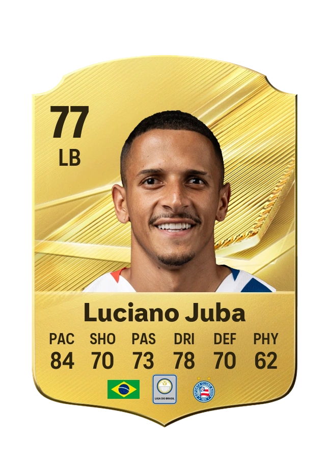 Luciano Juba, Common card, rated 77