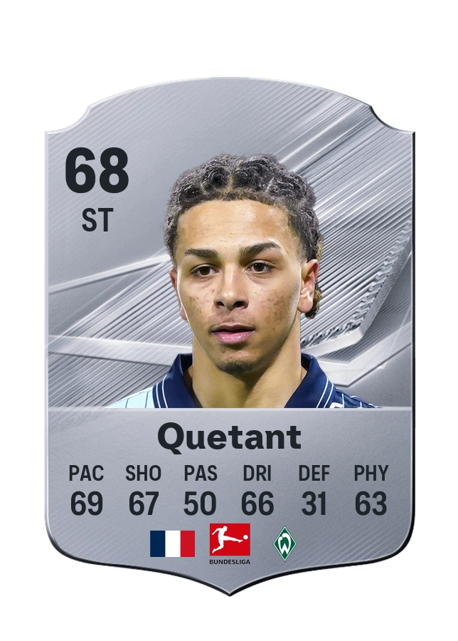 Kenny Quetant, Common card, rated 68