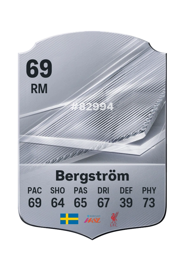 Alice Bergström, Common card, rated 69