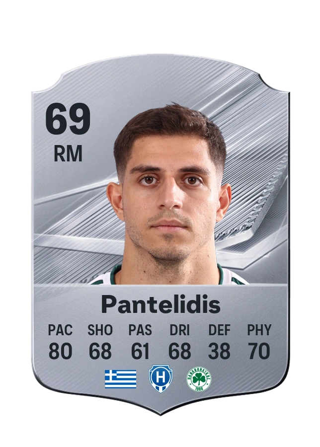 Pavlos Pantelidis, Common card, rated 69