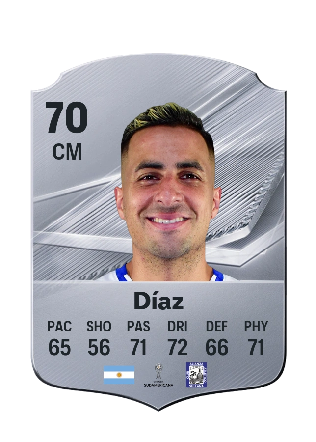 Germán Díaz, Common card, rated 70