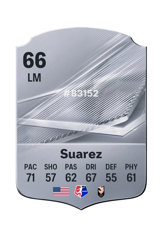 Taylor Suarez, Common card, rated 66