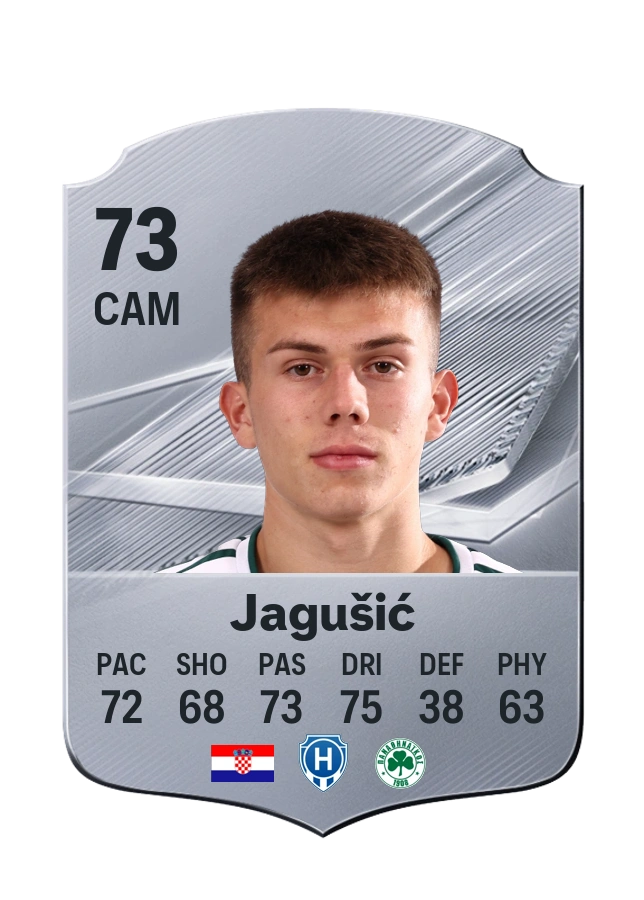 Adriano Jagušić, karta Common, ocena 73