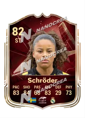 Felicia Schröder, FUT Champions card, rated 82