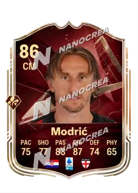 Carta FUT Champions di Luka Modrić, valutazione 86