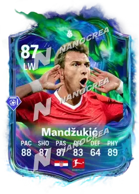Ultimate Scream Hero-Karte von Mario Mandžukić, Wertung 87