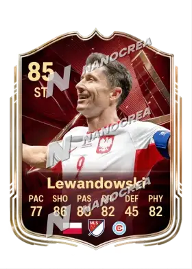 Robert Lewandowski، بطاقة FUT Champions، بتقييم 85