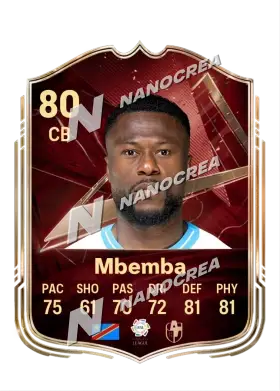 Chancel Mbemba, FUT Champions card, rated 80