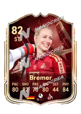 FUT Champions-Karte von Pauline Bremer, Wertung 82