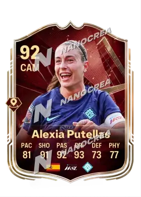 Alexia Putellas, karta FUT Champions, ocena 92