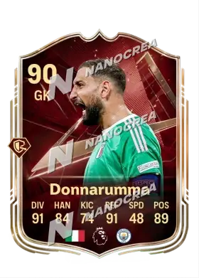 FUT Champions-Karte von Gianluigi Donnarumma, Wertung 90