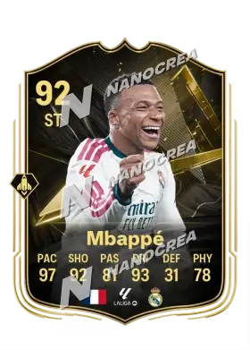 Kylian Mbappé, karta Team of the Week, ocena 92