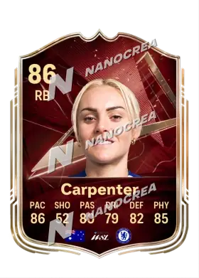 FUT Champions-Karte von Ellie Carpenter, Wertung 86