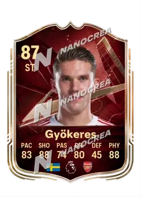 Viktor Gyökeres, FUT Champions card, rated 87