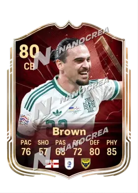 FUT Champions-Karte von Ciaron Brown, Wertung 80