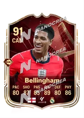 Jude Bellingham, FUT Champions card, rated 91