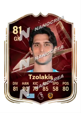 Carte FUT Champions de Konstantinos Tzolakis, note 81