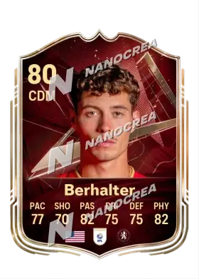 Sebastian Berhalter, FUT Champions card, rated 80