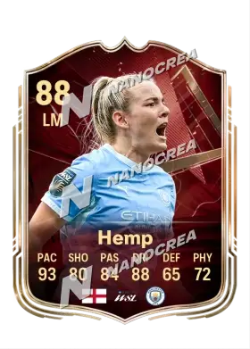Lauren Hemp, karta FUT Champions, ocena 88