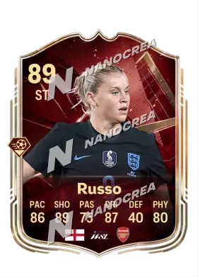 Alessia Russo, FUT Champions card, rated 89