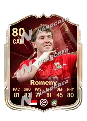 Ole Romeny, FUT Champions card, rated 80