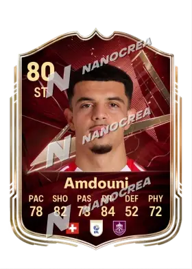 Zeki Amdouni, FUT Champions card, rated 80
