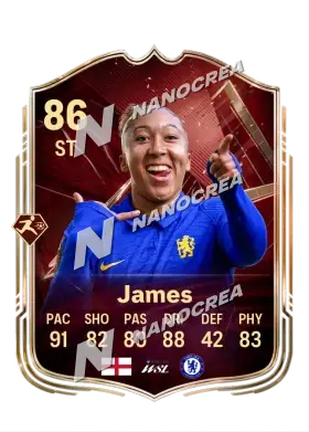 FUT Champions-Karte von Lauren James, Wertung 86