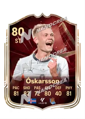 FUT Champions-Karte von Orri Óskarsson, Wertung 80