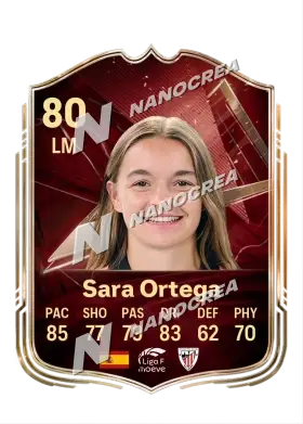 Sara Ortega, FUT Champions card, rated 80