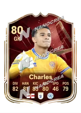 FUT Champions-Karte von Pierce Charles, Wertung 80