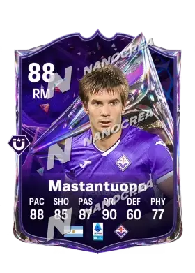 Franco Mastantuono, Future Stars card, rated 88