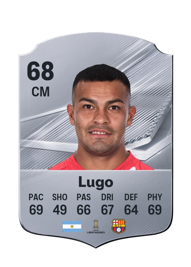 Matías Lugo, Common card, rated 68