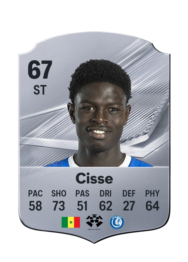 Ibrahima Cisse, Common card, rated 67