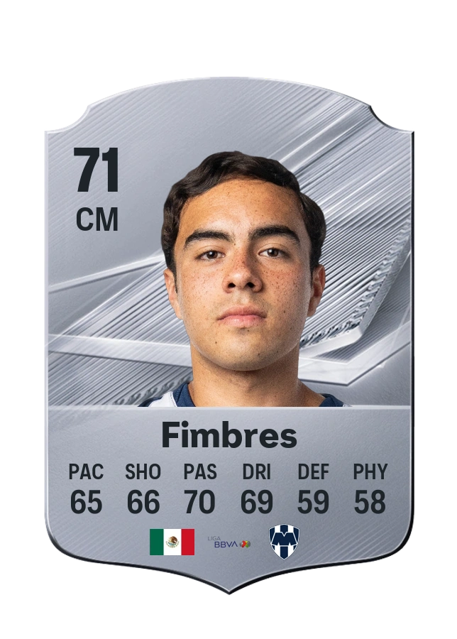 Iker Fimbres, Common card, rated 71