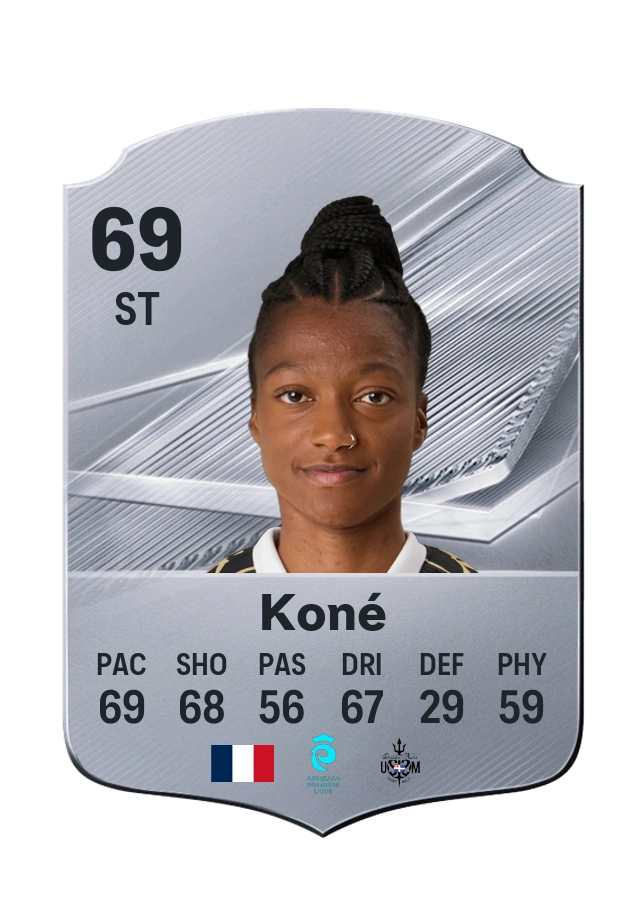 Carta Common de Kelly Koné, overall 69