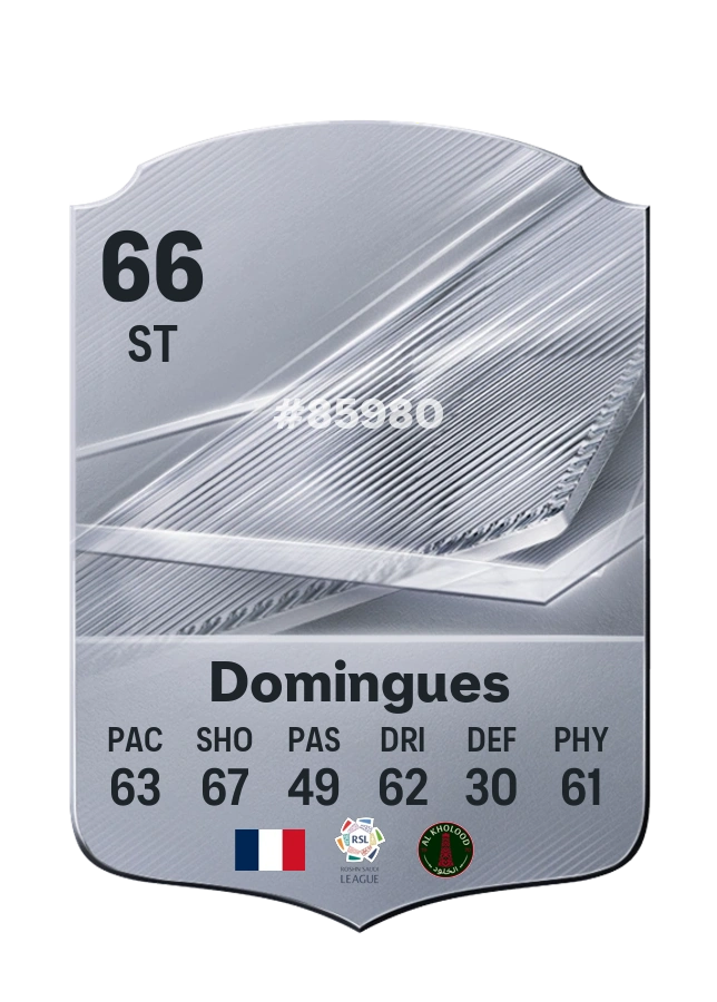 Julien Domingues, karta Common, ocena 66