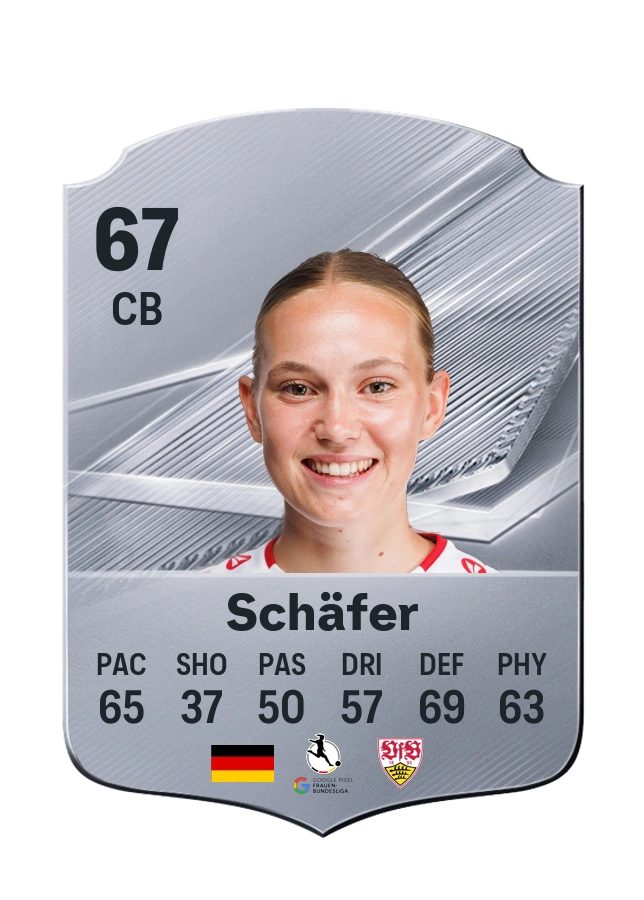 Katharina Schäfer, Common card, rated 67