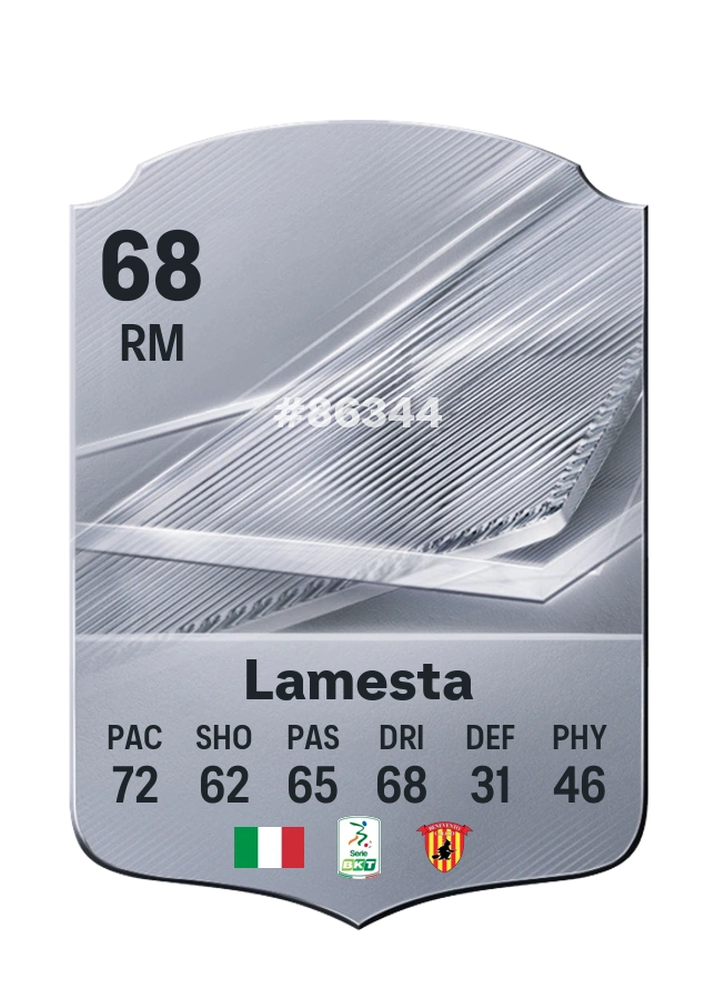 Davide Lamesta، بطاقة Common، بتقييم 68