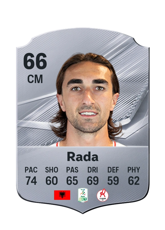 Armand Rada, Common card, rated 66
