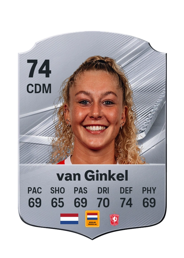 Danique van Ginkel, Common card, rated 74