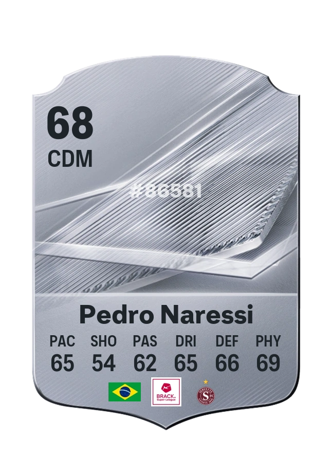 Pedro Naressi, karta Common, ocena 68