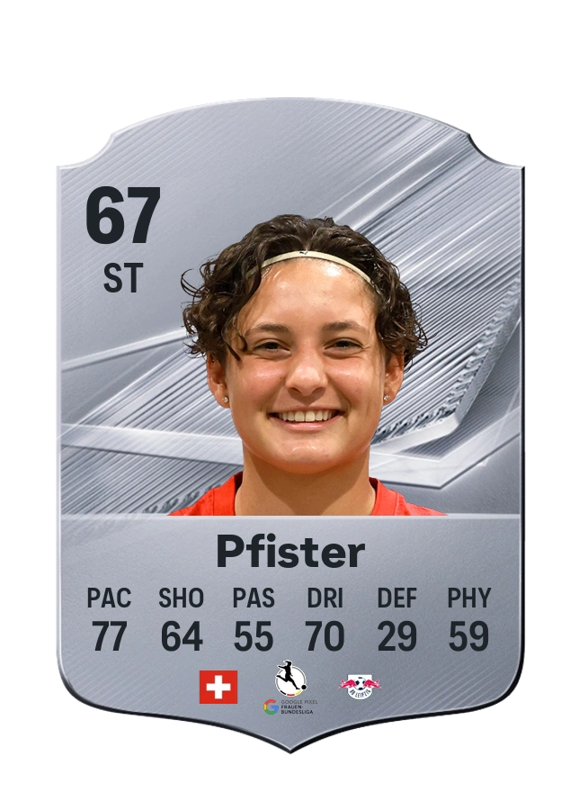 Emanuela Pfister, Common card, rated 67