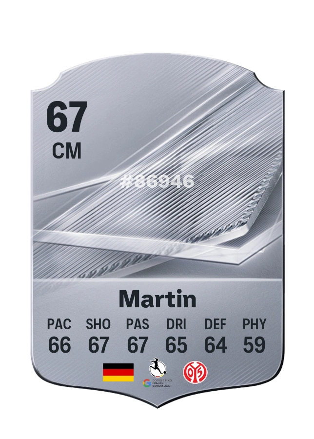 Lara Martin, Common card, rated 67